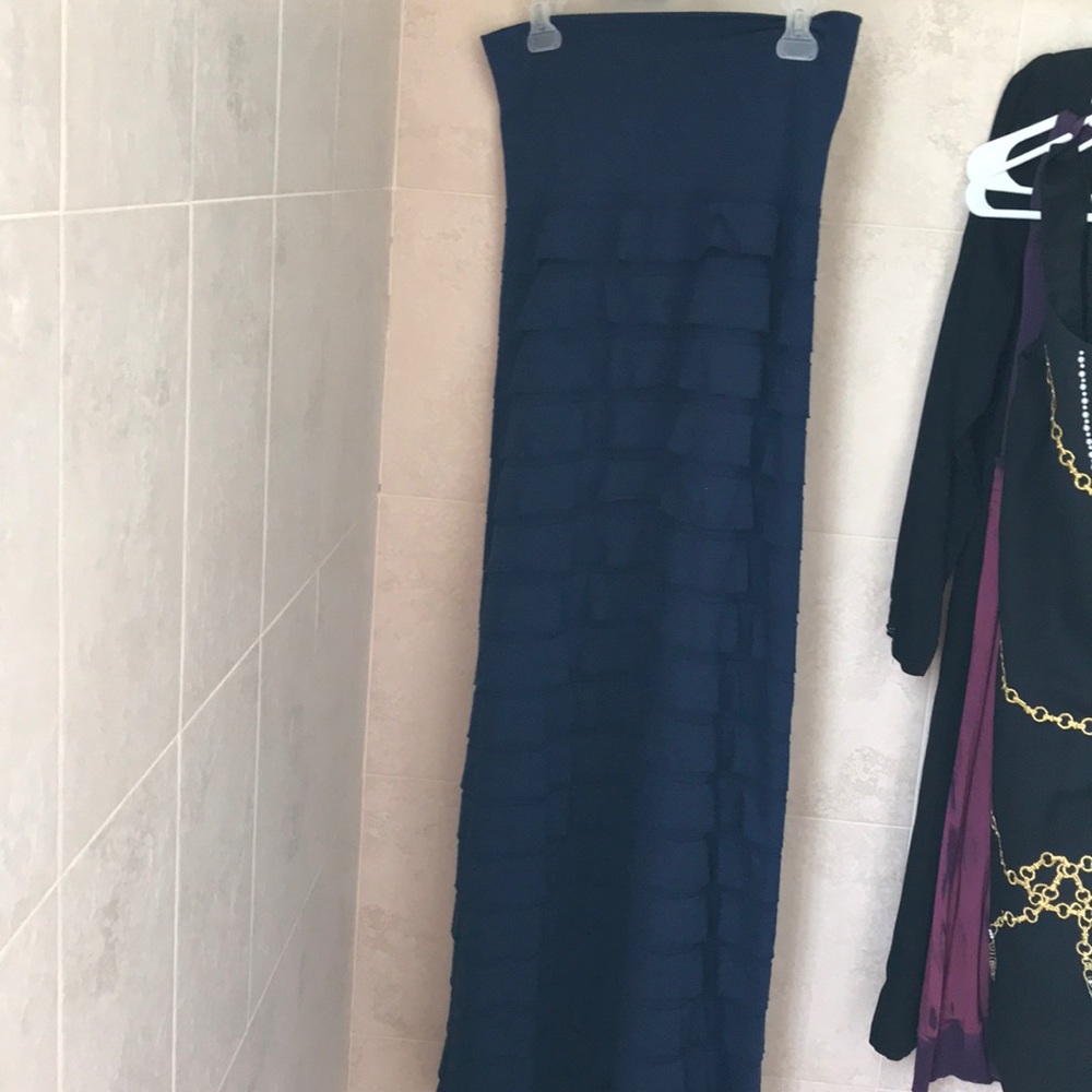 Strapless maxi dress